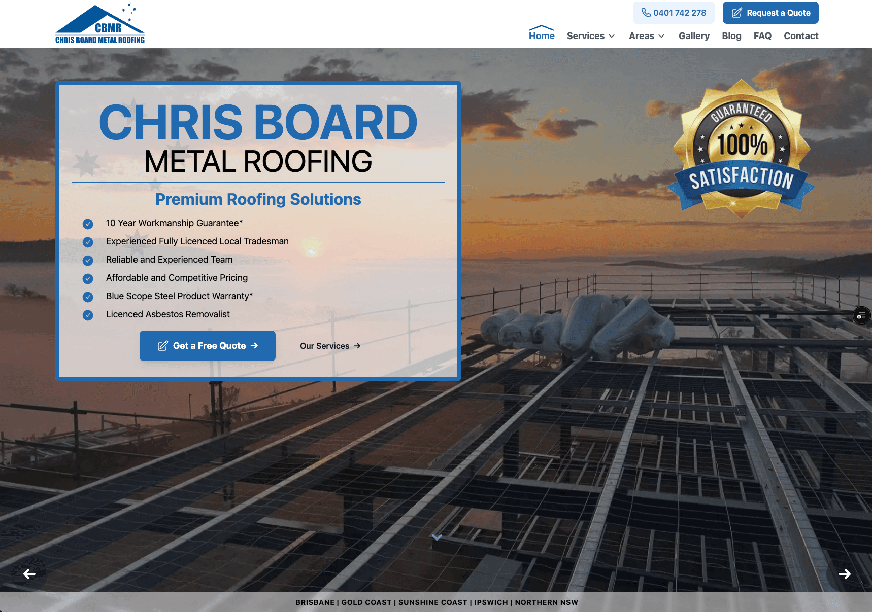 Chris Board Metal Roofing after redesign